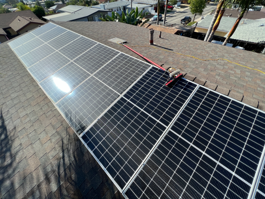Solar panel cleaning poway